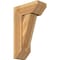 Ekena Millwork Traditional Slat Rough Sawn Bracket w/ Offset Brace, Western Red Cedar, 8"W x 18"D x 30"H BKT0806X18X30TRA06RWR - alternate 1